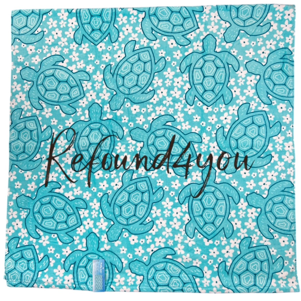 Truly Lou - ‘Blue Turtles’ Beach Towel. NWT Firm! Last one!